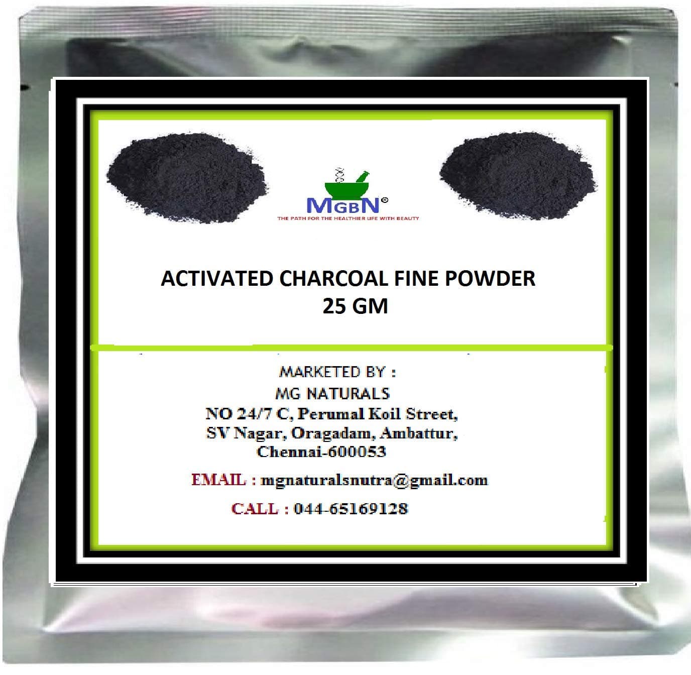 Activated Charcoal Fine Powder 25 Gm