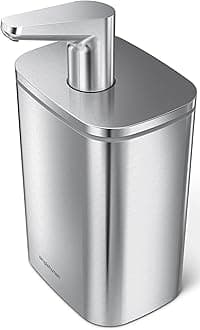 Liquid Soap Dispenser, Brushed Stainless Steel, 16 oz. Pulse Pump