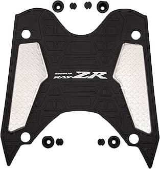 Yamaha Floor Mat with Metal Plate for RayZR 125 Fi/RayZR 125 Fi Street Rally (Y6AT72FMPL20), Black