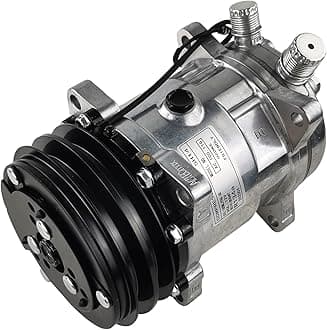 Universal A/C Compressor with 2PK Clutch SD 508 Style 5H14 R134A V Belt 12V