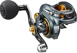 Alijoz Baitcasting Reels Size 300 Low Profile Baitcaster Aluminum Frame Baitcast Fishing Reel, 33lb Drag 8.1:1 Gear Ratio Freshwater Saltwater Power Handle Casting Reels (Right Handed)