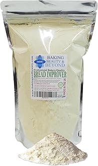 Baking Beauty and Beyond Professional Mix Improver Powder for Bread - Dough Enhancer for Bread, Grain Dough Conditioner Strengthens Starch and Improves Texture of All Flours, 400g
