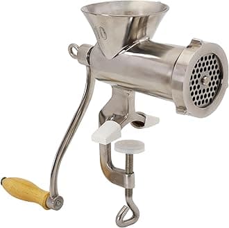 LEM Products #10 Clamp-On Hand Grinder, Stainless Steel Meat Grinder