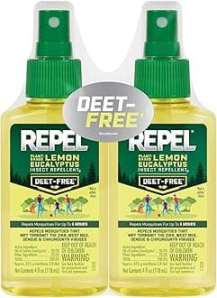 Repel Plant-Based Lemon Eucalyptus Insect Repellent, Mosquito Repellent, Pump Spray, 4 Ounce, (Pack of 2)