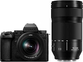 Panasonic LUMIX S5IIX Mirrorless Camera (DC-S5M2XKK) with LUMIX S Series 70-300mm Lens (S-R70300)