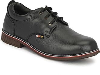 SKEEDO™ Steel Toe Safety Shoes |Leather Shoes |Formal Look |Safety Shoe for Men - Heavy Duty Work Safety Shoes with Slip Resistant Outsole
