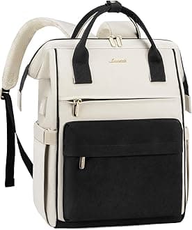 LOVEVOOK Laptop Backpack for Women, 18 Inch Work Teacher Nurse Bag, Large Capacity Business Computer Backpack Purse with USB Port, Stylish Casual Daypack for Travel