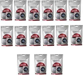 GAKSON LG Washing Machine Drum Cleaning Powder Descaling Powder for Top & Front Load LG SACAL-G-O Washing Machines (100g) - Scale Remover & Washing Drum Cleaner,Fresher Laundry (18,Pack of 18)