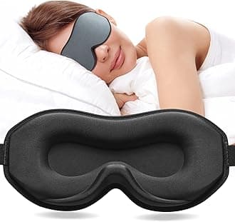 Umisleep Upgraded Sleep Mask, Perfect Sleeping Mask for Side Sleepers, 3D Ultra Soft Comfortable Eye Masks for Sleeping Women Men with Adjustable Strap, Blindfold for Travel/Sleep/Nap, Grey