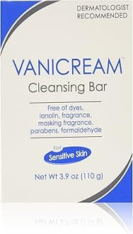 Vanicream Cleansing Bar 3.9 oz For Sensitive Skin, Pack of 4