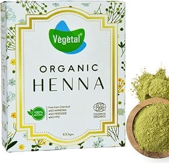 Vegetal Certified Organic Bio Mehandi Powder - 100% Pure Natural, Herbal Henna (Mehandi) 100 gm