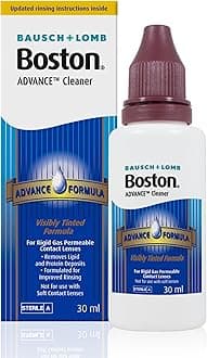 Boston Advance Cleaner, Leaves Lenses Clean, Ready for Disinfection and Conditioning, for Rigid Gas Permeable (RGP) and Hard Contact Lenses, 30 ml