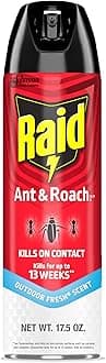 Raid Ant & Roach Killer Spray For Listed Bugs, Keeps Killing for Weeks, Fresh Scent, 17.5 oz