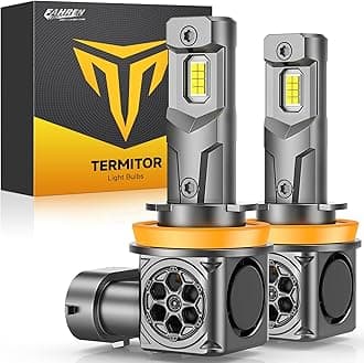 𝟓𝐭𝐡-𝐆𝐞𝐧 H11/H9/H8 LED Bulbs, 𝟕𝟎𝟎𝟎𝟎𝐋𝐌 𝟏𝟑𝐗 Ultra Brighter, Real 1:1 Mini Size, 6500K Cool White with Cooling Fan, Plug and Play, 99.5% Canbus Ready H11 Fog Light Bulbs, Pack of 2