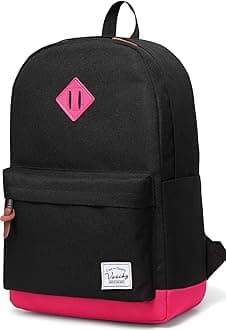 VASCHYSchool Backpack Unisex Classic Lightweight Tear Resistant Water Resistant for 15 inch Laptop