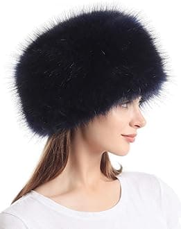 sy soul young Women's Winter Faux Fur Cossak Russian Style Hat Warm Cap