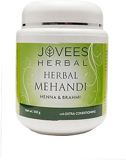 Mehandi/Henna Powder For Deep Conditioning, Root Touch Up, Control Hair Fall & Repairs Damaged Hair With Amla, Shikakai & Brahmi Powder - 500g