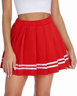 Avidlove Womens Pleated Skirt School Uniform Skirt Mini Skirt Pleated Cheer Skirt