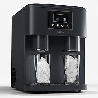Klarstein 1.8L Small Ice Maker Machine, Counter Top Ice Machine For Home and Kitchen, Fast Operation, 15 kg of Crushed and Bullet Ice, Touch Controls, Easy To Clean Countertop Ice Cube Maker Machine