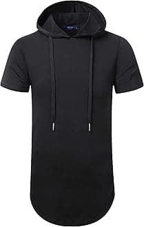 Men's Hipster Hip Hop Longline Pullover Hoodies Shirts