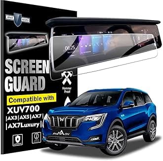 Gear Guard Mahindra XUV 700 Car Accessories Navigation or Music System (Stereo) Touch Screen Guard (Company Fitted) - Matte (Mahindra XUV 700 AX3, AX5, AX7, AX7 Luxury)