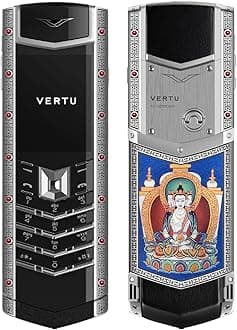 VERTU Signature V Thang-Ka Pure Silver Luxury Business Mobile Phone (Vairochana)