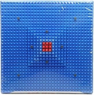 KesariyaJi Acupressure Reflexology Magnetic Pyramidal Therapy Energy Mat for Pain Relief Multi Colour