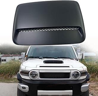 BST BSSP Engine Hood Air Intake Compatible with Toyota FJ Cruiser 2007-2023, Matte Black Decorative Hood Scoop Vent Cover, Hood Air Flow Intake Cover