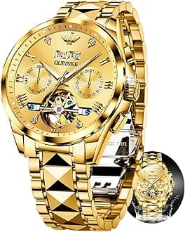 Gold Men Watch Self Winding