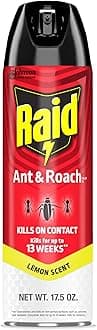Raid Ant & Roach Killer Spray For Listed Bugs, Keeps Killing for Weeks, Lemon Scent, 17.5 oz