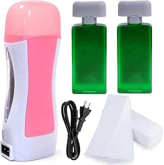 Single Cartridge Wax Heater Machine Waxing Kit Wax Warmer With 2 Pieces Wax Cartridge And 100Pcs Depilatory Paper Epilator Set