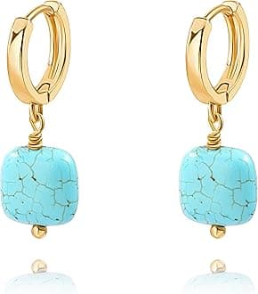 18K Gold Plated Chunky Hoop Earrings Simple Thick Huggie Earrings for Women Elegant Minimalist Jewelry