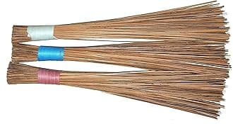 Coconut Fiber Broomstick for Wet Floor, Garden, Outdoor Cleaning Brooms Pack of 3