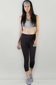 TWIN BIRDS Women Cotton Capri Leggings | Stretchable Comfortable Mid-Calf Length | Wide Waistband | Daily Casual Wear