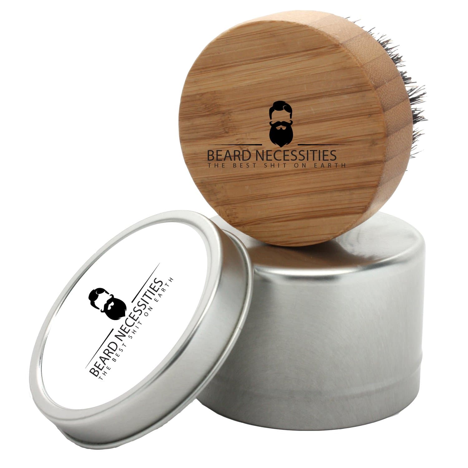 Beard Brush For Men By Beard Necessities - Made With Pure Boar Bristles and Bamboo. Add To Any Grooming Kit To Enhance Facial Hair. Get Your Best Beard Today!