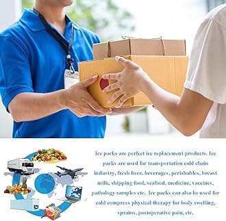 - Dry Ice Packs for Shipping Frozen Food Long Lasting, Reusable Cold Packs Sheets for Cooler, Freezer Packs for Lunch Boxes