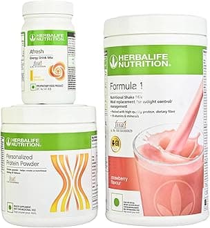 F1 Strawberry Shake,500g, F3 Protein Powder, 200g and Afresh Lemon, 50g