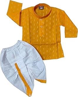 GenericDhoti Kurta Set for Kids | Pure Cotton Kurta Pyjama Set for Boys