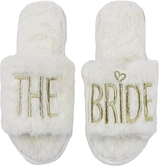 Wedding Slippers - Bride and Bridesmaid Slippers, Getting Ready Outfits for Bridal Party, I Do Crew, Wedding Day