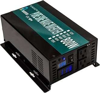 Full Power Full Power Endurable Led Display 800W Pure Sine Wave Solar Inverter 12Vdc to 120Vac, (RBP80012B1)