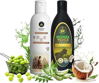 BHUMIKA VEDICS 200 grams Herbal Hair Oil & Ayurvedic Shampoo COMBO