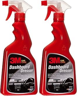 3M Car Dashboard Dresser, Restore Gloss on Dashboard and Other Plastic Parts, Protection from UV Rays & Fading (500ml Each, Pack of 2)