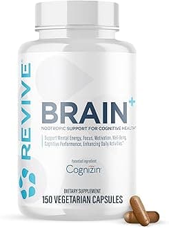 MD Brain Supplement for Memory & Focus – Stimulant-Free Nootropic Formula for Cognitive Health with Niacin, Vitamins B6 & B12, Acetyl-L-Carnitine HCL & Alpha-GPC – 150 Capsules (30 Servings)