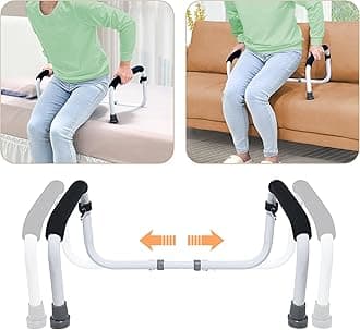 Stand Assist Mobility & Daily Living Aids Bed Rail Cane Chair For Elderly Lift Devices Seniors, Handicap Grab Bar Disabled Couch Safety Handle(Width Adjustable)