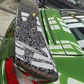 NewL Forged Carbon Fiber Black-silver Vinyl Wrap Sticker Free Bubble Air Rele...