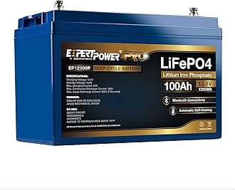 ExpertPower 12V 100Ah PRO Lithium LiFePO4 Deep Cycle Rechargeable Battery | Bluetooth & Self Heating | 7000 Life Cycles & 10-Year Lifespan | Perfect for RV, Solar, Marine, Overland, Off-Grid
