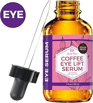 Coffee Oil Caffeine Serum for Eyes 1 oz - Anti-aging Organic Under Eye Serum for Puffy Bags Under Eyes