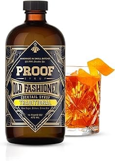 Old Fashioned Cocktail Mix - Made with Real Bitters & Cane Sugar - Traditional Old Fashion Flavor - Fast, Easy, Delicious, Handcrafted Cocktail Syrup - 16oz - 1 Bottle