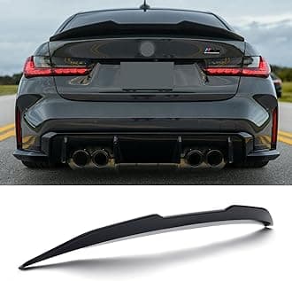 Rear Spoiler for BMW 2019-2026 G20 330i M340i G80 M3 PSM Style, ABS Plastic Construction (Gloss Black)