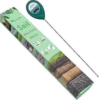 XLUX Long Probe Deep Use Soil Moisture Meter, Water Monitor Indicator Sensor, Hygrometer for Outdoor Indoor Large Pot Plants, Flower, Gardening, Farming